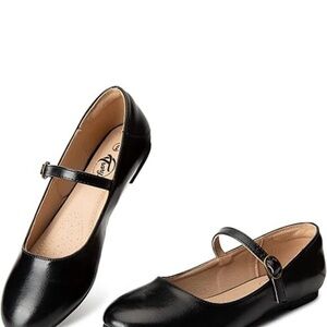 Trary Black Mary Jane Loafers